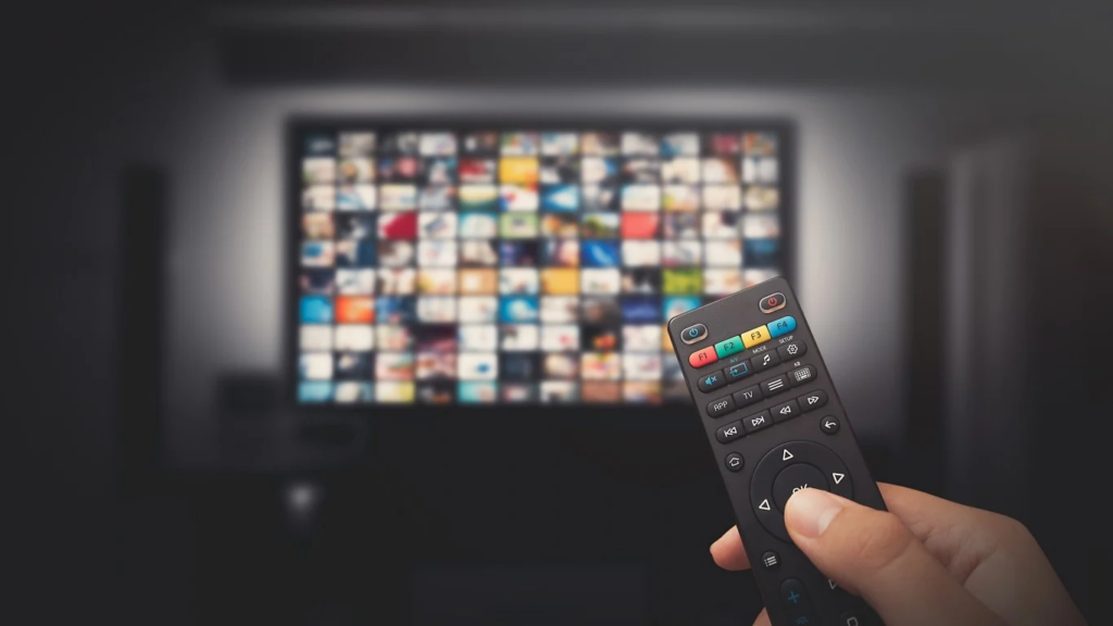 Interface IPTV montrant des chaînes premium pour le Canada