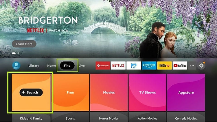 la premiere étape d'installation de IPTV SMARTERS PRO sur Firestick