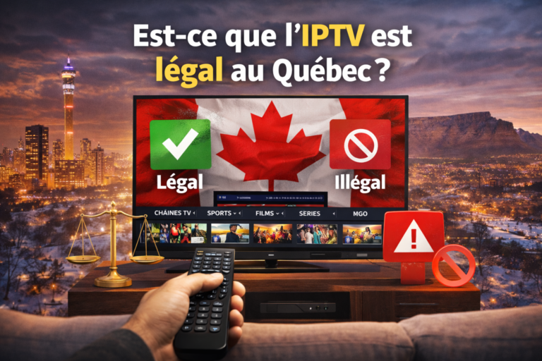 Est-ce que l’IPTV Quebec est légal au Québec en 2026
