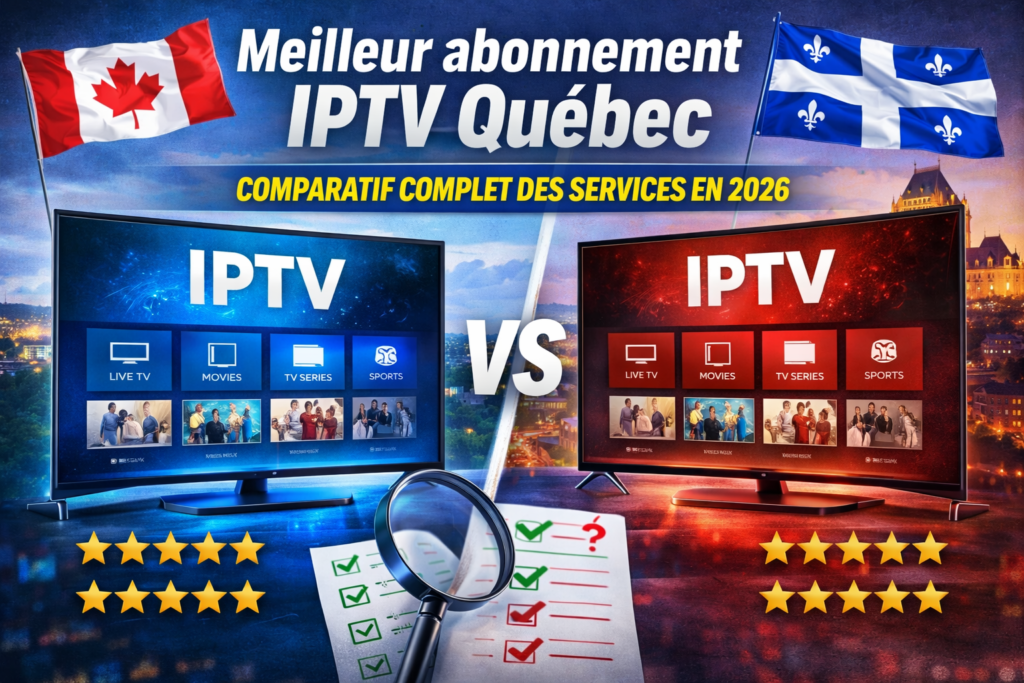 Quel est le meilleur abonnement IPTV au Québec en 2026 ? Comparatif complet